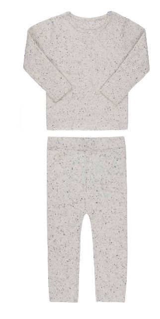 Ribbed Speckled Knit Set