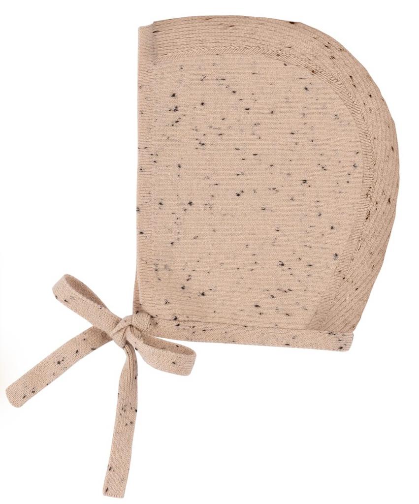 Ribbed Knit Speckled Bonnet