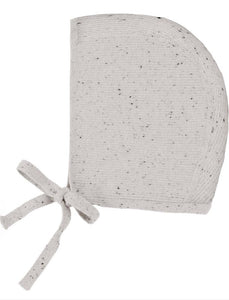 Ribbed Knit Speckled Bonnet