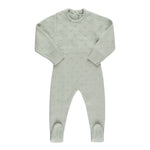 Load image into Gallery viewer, Organic Cotton Pointelle Knit Footie
