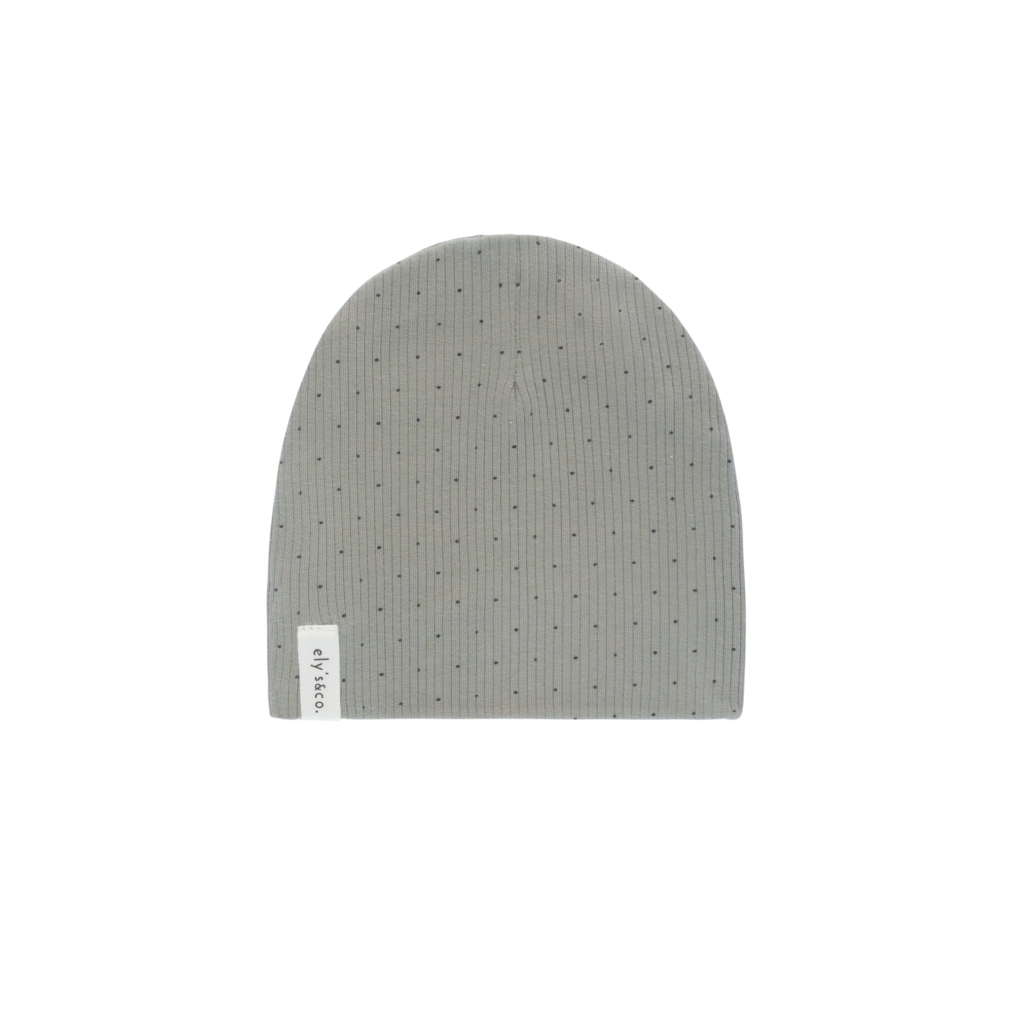 Black Pindot Beanie