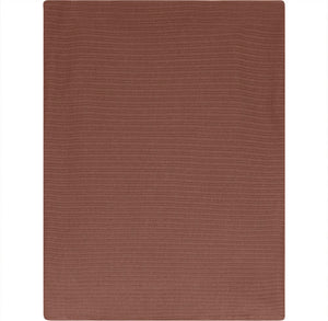 Brick Red Ribbed Look Blanket