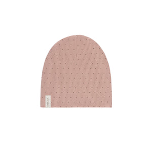 Black Pindot Beanie