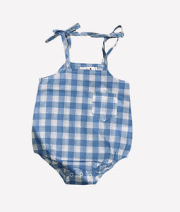 Playful Gingham Romper