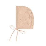 Load image into Gallery viewer, Organic Cotton Pointelle Knit Bonnet
