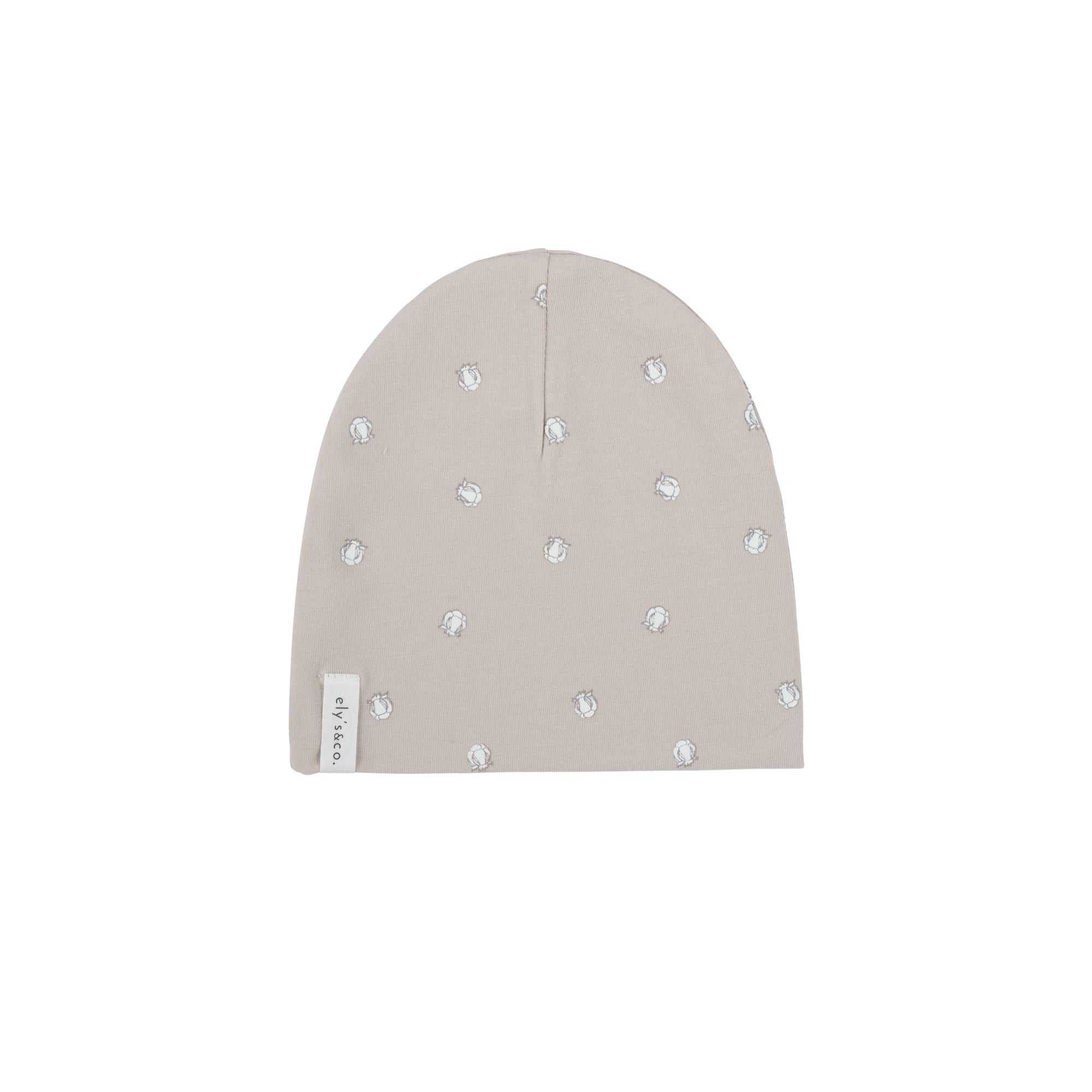 Sand Cotton Print Beanie