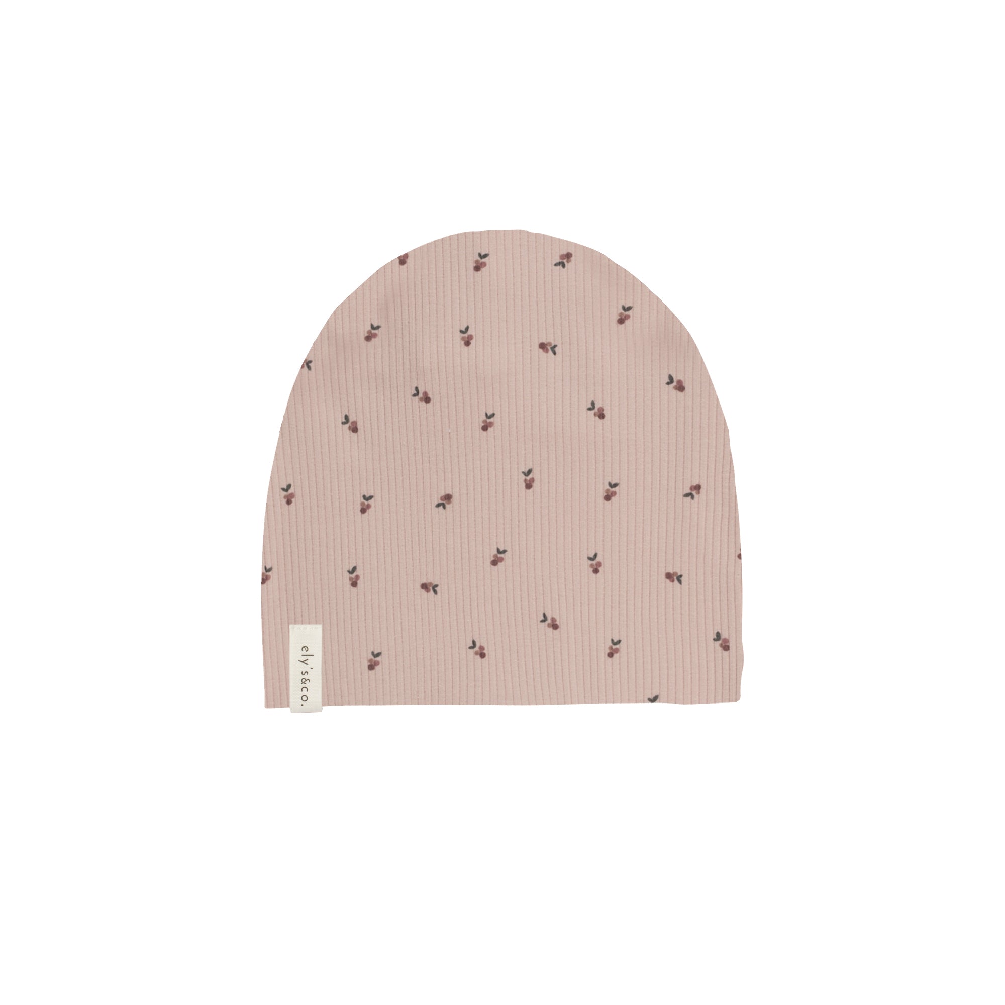 Ribbed Cotton Berry Beanie