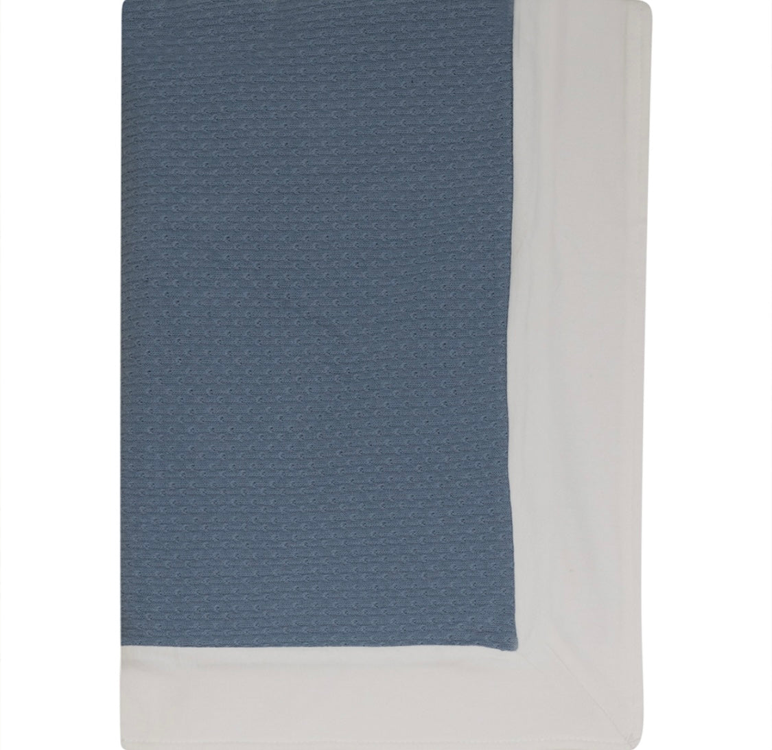 Royal Blue/White Panel Blanket