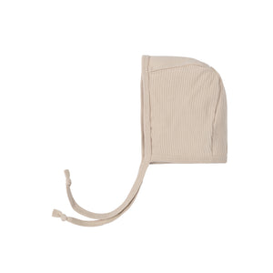 Ribbed Cotton Solid Bonnet