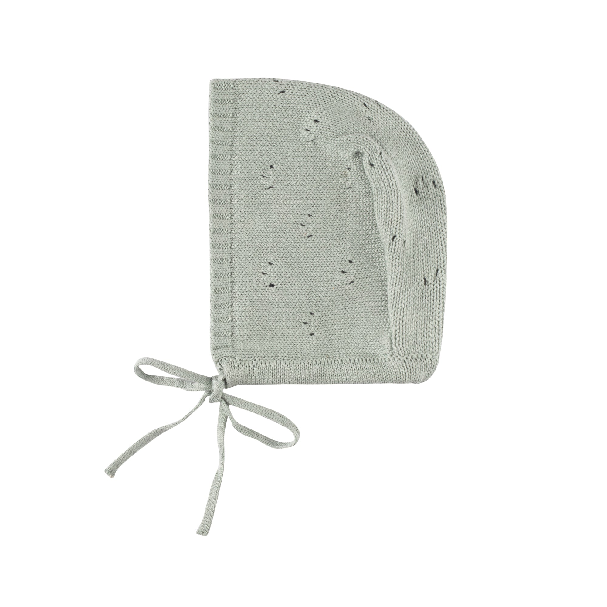 Organic Cotton Pointelle Knit Bonnet