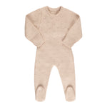 Load image into Gallery viewer, Organic Cotton Pointelle Knit Footie
