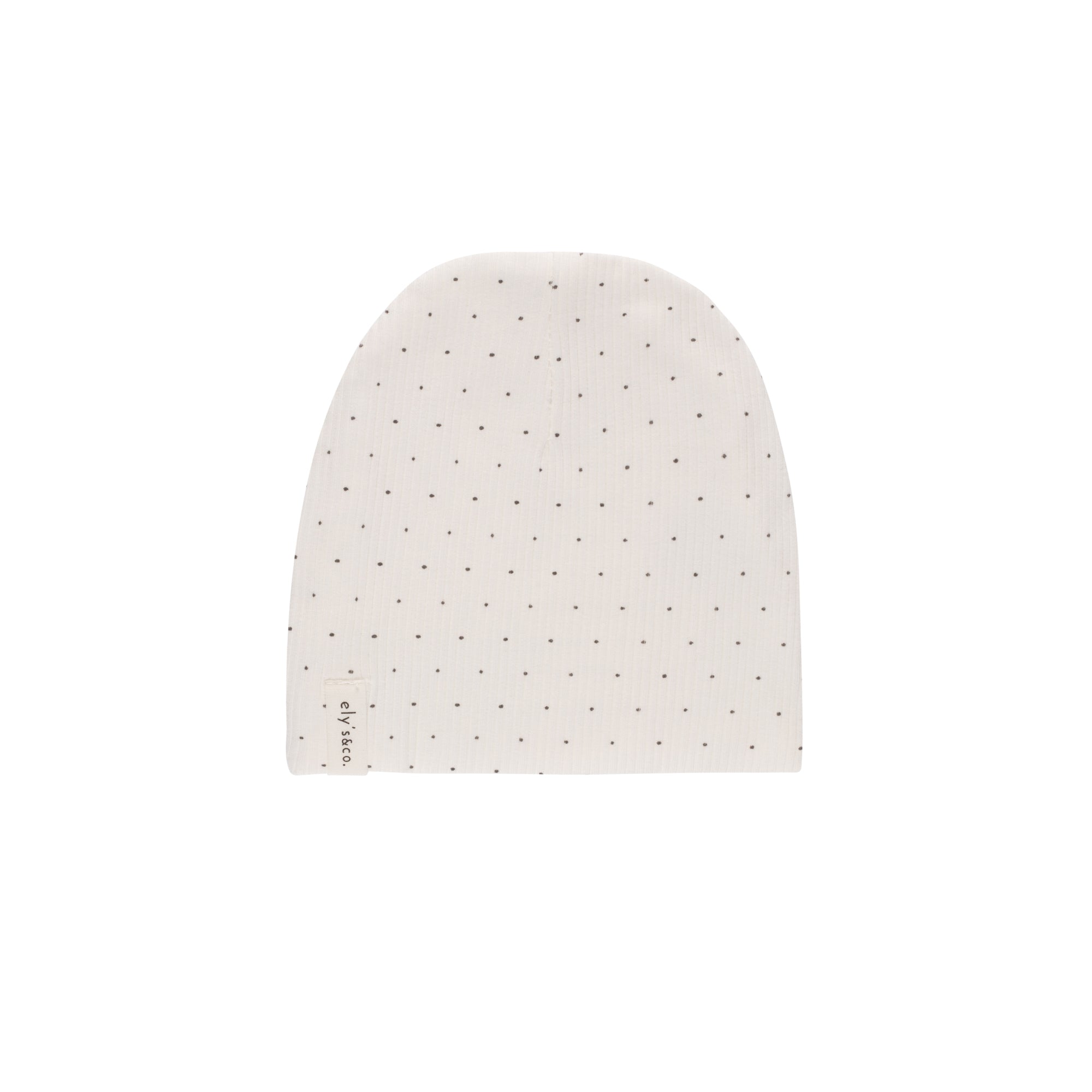 Black Pindot Beanie