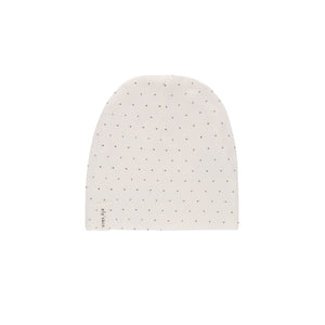 Black Pindot Beanie